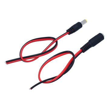 Pure Copper Core Red and Black Monitoring DC Power Cord with 5.5*2.1mm Plugs (Over 5A)