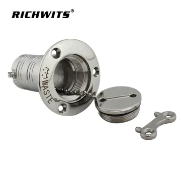 marine hardware 316 stainless steel deck fuel boat deck filler with keys