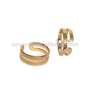2014 Latest Design Wholesale Fashionable Midi Ring with 18K Gold Plated