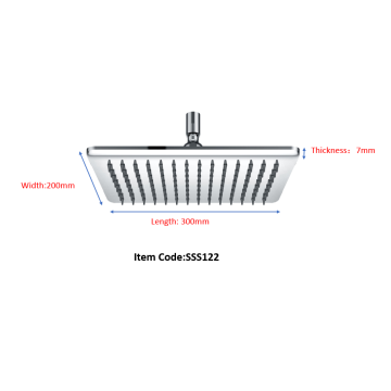 Soffione doccia in acciaio inossidabile 12 &quot;