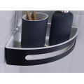 Black Wall Mounted Corner Shower Organizer