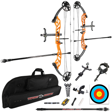 topoint archery: ปรับแต่งได้ 31 "ชุดคันธนูคันธนูเริ่มต้นและลูกศรเริ่มต้นด้วยน้ำหนักการดึงที่ปรับได้จาก 19-60lbs - OEM/ODM