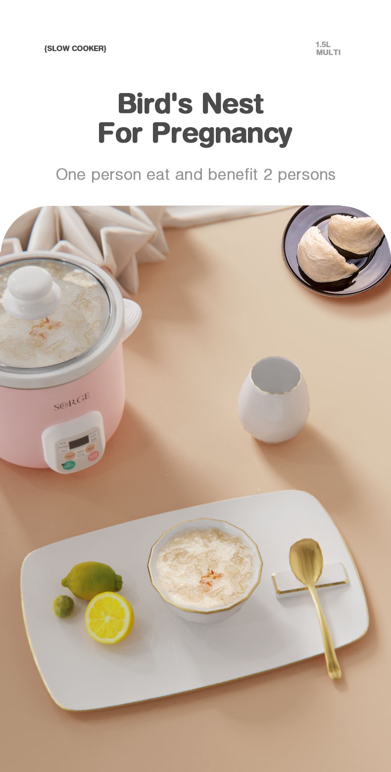 1.5 L Electric Crock Pot Multi-function Slow Cooker, High Quality 1.5 L ...