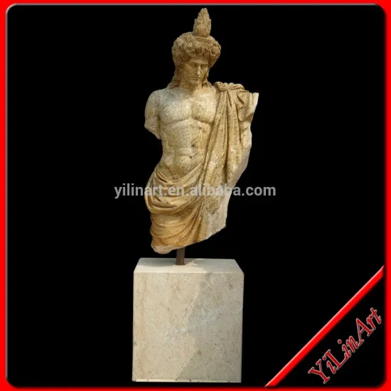 Life Size Carved Yellow Marble Man Famous Busts Sculpture