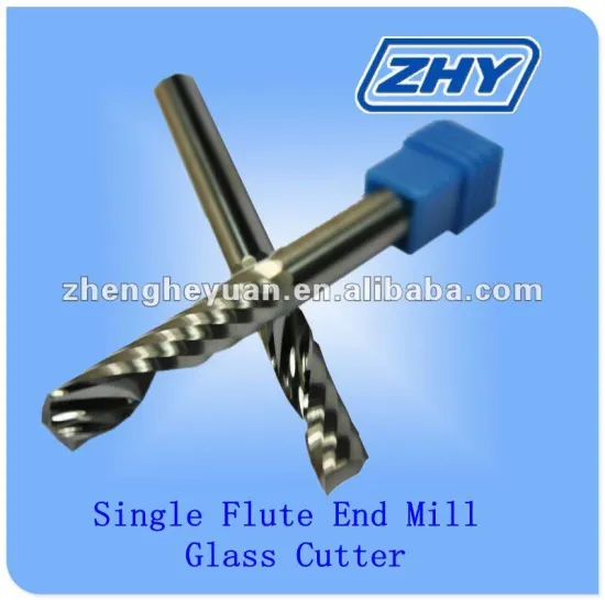 single flute solid carbide milling cutter for cnc