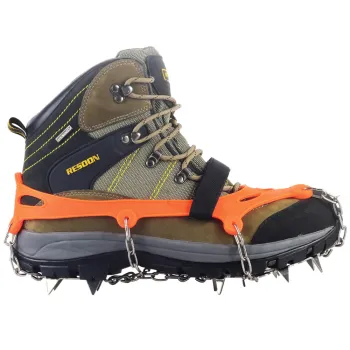 High Elastic 19 Teeth Crampons: Stainless Steel Traction Cleats for Anti-Slip Shoes & Boots