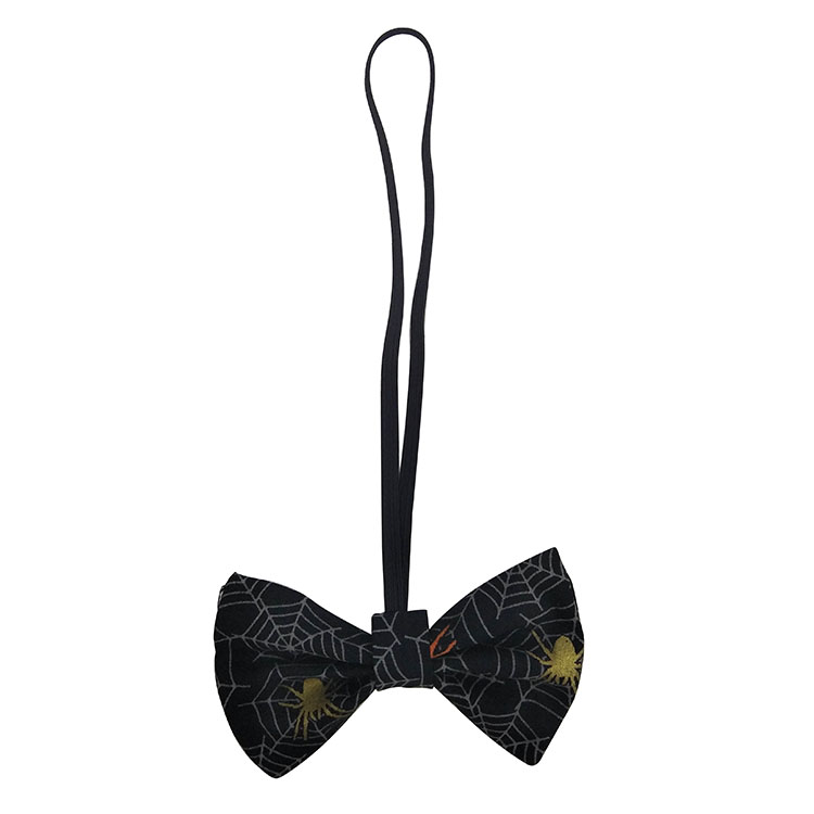 Christmas festival bow tie plaid black