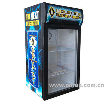 80L refrigerated showcase, bottle cooler