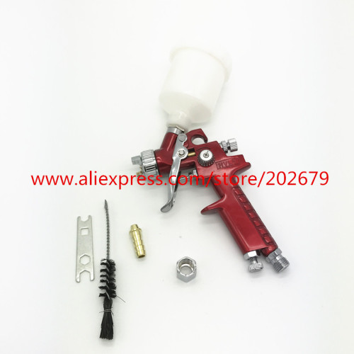 0.8mm Nozzle H-2000 Professional HVLP Spray Gun Mini Air Paint Spray Guns Airbrush For Painting Car Aerograph