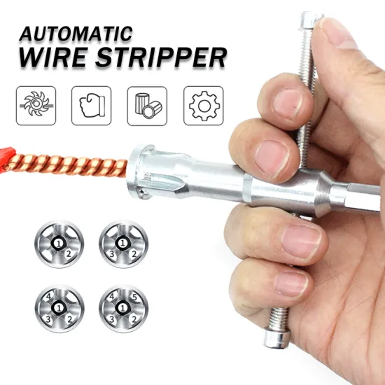 Automatic Wire Stripper Wire Twisting Plier Tool Line Cable Peeling Twisting Connector Drill Bit For Electrician Electrical Tool