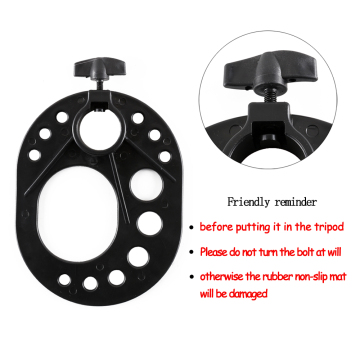 Alileader 13 Holes Black Plastic Tray Hair Comb Hair Brush Salon Scissors Placed On Wig Tripod Storage Hair Extension Tools