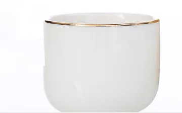 Export ceramic white color tea cup for hotel