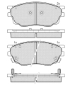Pastilhas de freio Mazda série