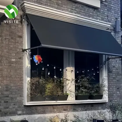 Retractable Outdoor Awning: PVC Aluminum Balcony Sunshade