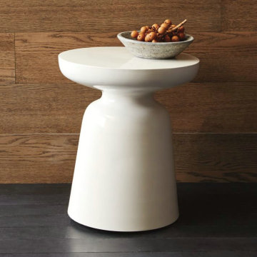 Minimalist Mid Century Modern Round Metal Coffee Table