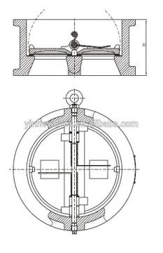 FM UL Approved Resilient Seated Wafer Ends Check Valve
