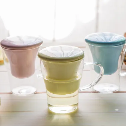 Glass Tea Cup Double Wall Glass Cup