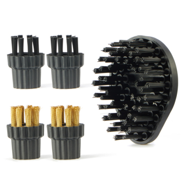 Wholesale Kitchen and Car Clean Machine Parts: Plastic, Copper Brush Set for Steam Cleaners