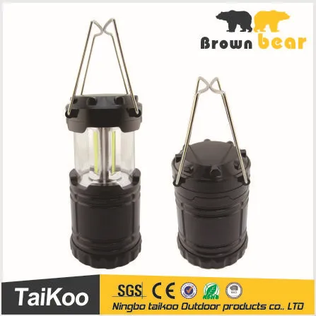 good quality and new design black shrinkable camping light, 3w cob camping light