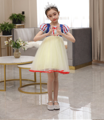 Snow White's beautiful kid skirts cotton lining little girl skirt