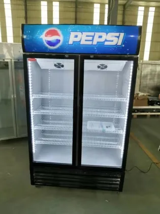 Supertise Pepsi Beverage Refrigerator with Glass Door