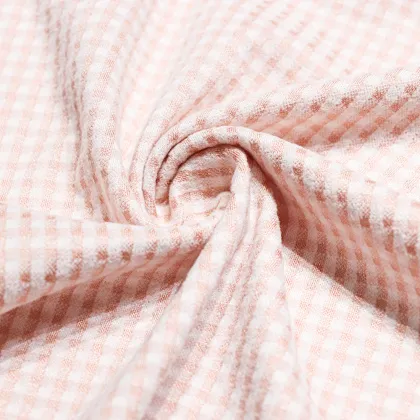 Soft Knitted Fabric Checkers Dralon Fabric