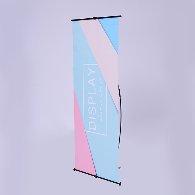 Portable Advertising L Banner Stand