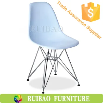 Replica Of Nerd Fancy Metal Leg Colorful Plastic Restaurant Dining Chair