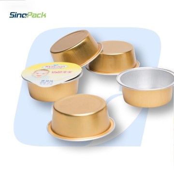Small Round Aluminium Foil Container With Easy Open Lid