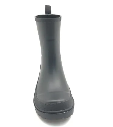 Matt Color Mid High Waterproof Rubber Rain Boots For Women
