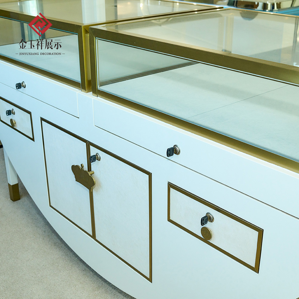Gold Jewelry Display Cabinet