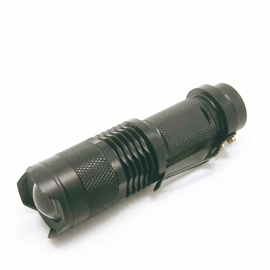 Quality Customized Promotion Aluminum Mini LED Flashlight Powered by AA Battery