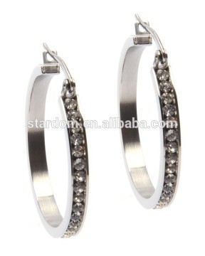 Cz beads high quality stainless steel earring wholesale!!