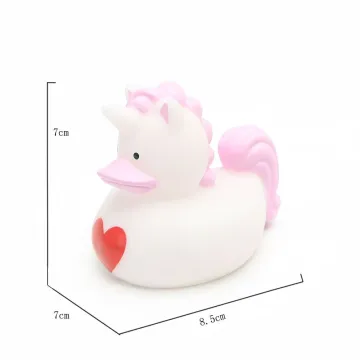 new rubber duck for kids bath playing floating unicorn duck