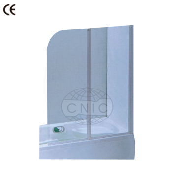 Simple design folding bathtub shower screen