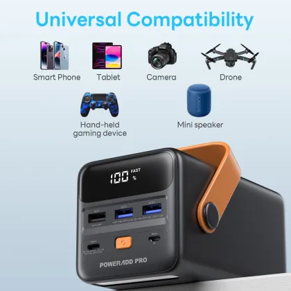 Universal PD 65W Power Bank: 50000mAh Portable Fast Charging Laptop Power Bank