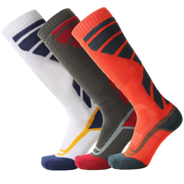 Custom OEM Thick Warm Ski Socks Made of Merino Wool - Sport Knee High with Extra Padding