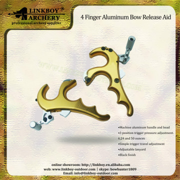 Wholesale New Linkboy LBC021-1A 4 Finger Release Aid archery arrow for hunting