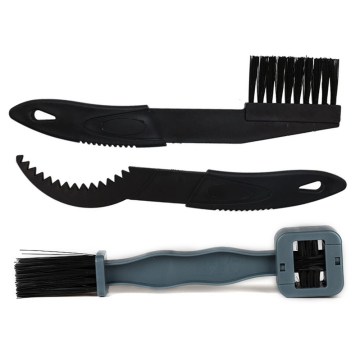 3Pcs Plastic Cycling Cleaning Kit - Portable Bicycle Chain Cleaner & Brushes