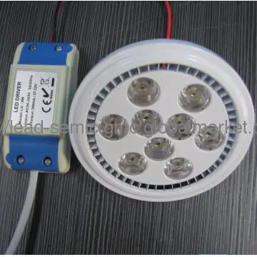 AR111 GU10 GX53 BULB  9x1W high power ar111 spotlight