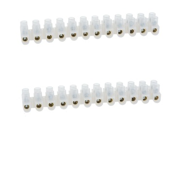 High-Quality 15A U-Style 12-Way Terminal Block with PE Material for Plastic Wire Connectors - Ideal for Low Voltage Equipment