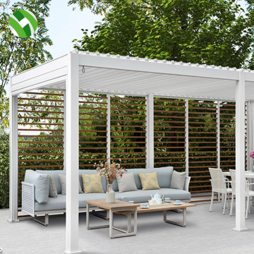 YST Aluminum Alloy Great Wall Board Gazebo for Shade and Rain Protection Leisure