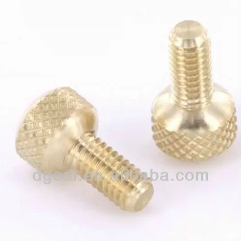 small custom brass dome headed decorative screw