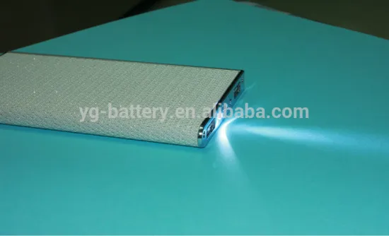 Slim Portable Power Bank Battery Charger with LED Flashlight and Charging Indicator