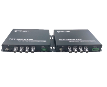 Multi Channel HD-AHD/CVI/TVI Fiber to Video Converter 1080p for CCTV Cameras