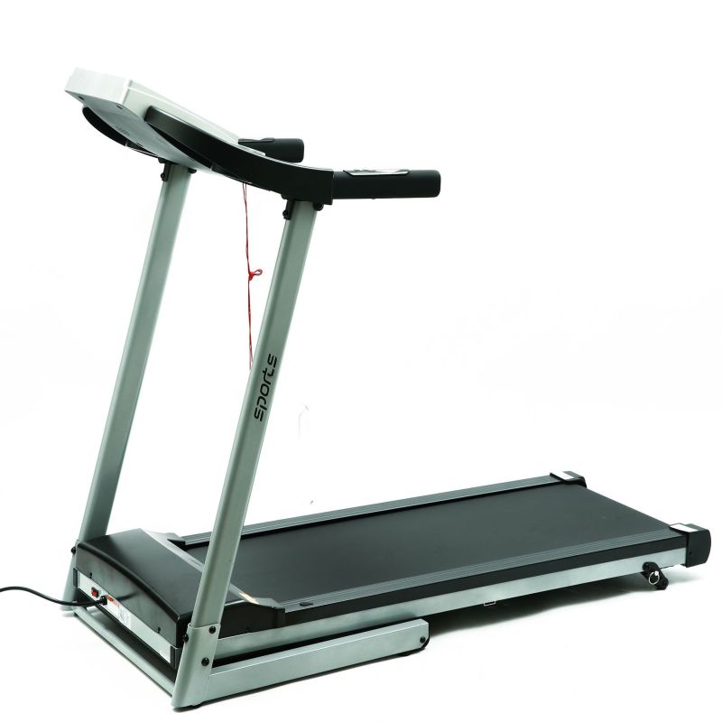 Compact Electric Treadmill with Silent Motor for Home Fitness