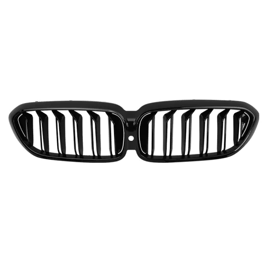 Black ABS Double Slat Front Car Grill for BMW G30 5 Series 2018