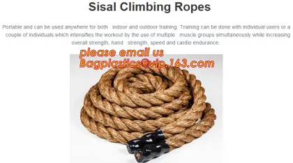 Gym Climbing Rope, Climbing Rope With Hook, Sisal Climbing Ropes, Climbing Rope With Hook