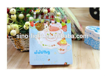 Wire binding note carton notebook mini notebook color printing book