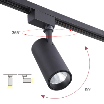 LED Spot Light: Euro Modern Aluminum Ceiling Pendant Track Light - Warm White PC White Black 80 E40 Pure Aluminum